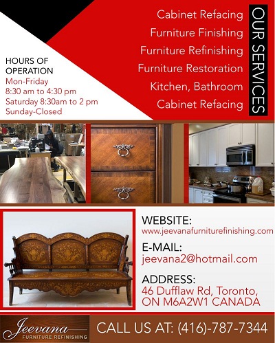 Cabinet Refacing Toronto | JEEVANA FURNITURE FINISHING